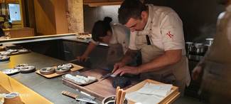 El Chef en plena acción