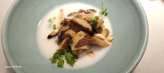 Boletus con menjar blanc