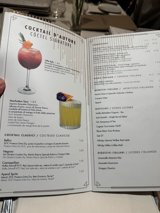 carta bebidas