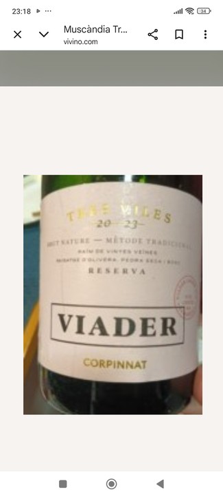 Viader Tres Vilas Brut Nature 2023