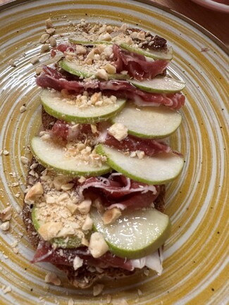 tosta jamón