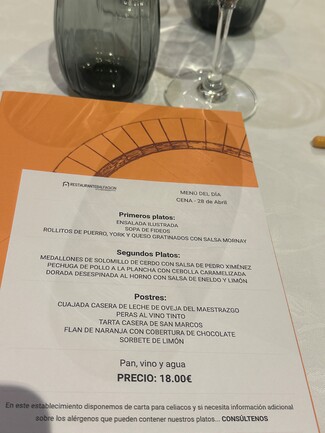 menú