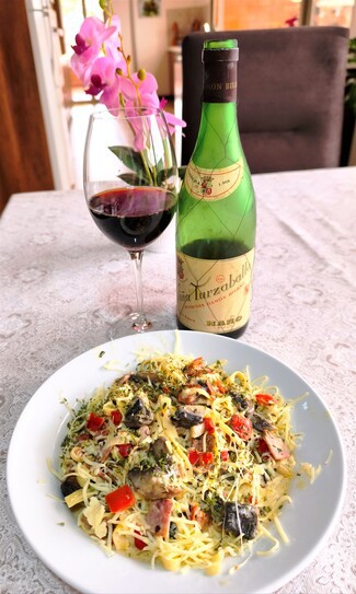 Con unos tagliatelle con portobellos
