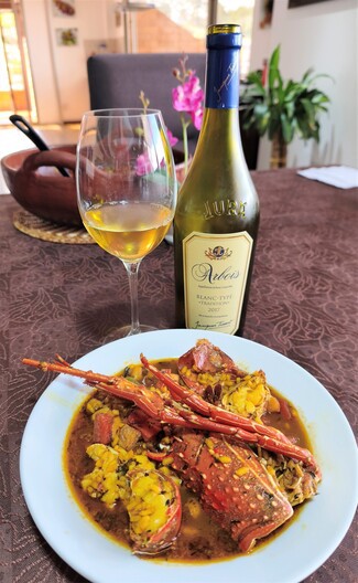 Con un espectacular arroz caldoso de langosta.