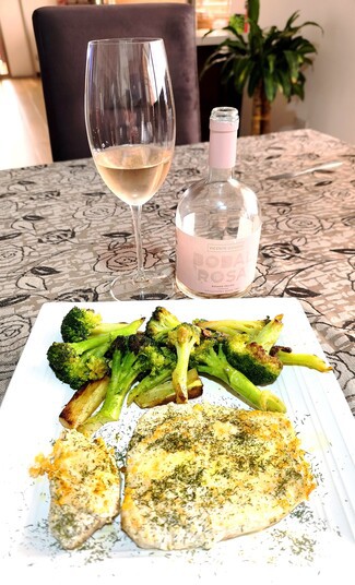 Con un lomo de corvina al eneldo