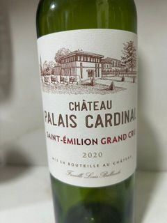Château Palais Cardinal Saint-Emilion Grand Cru 2020
