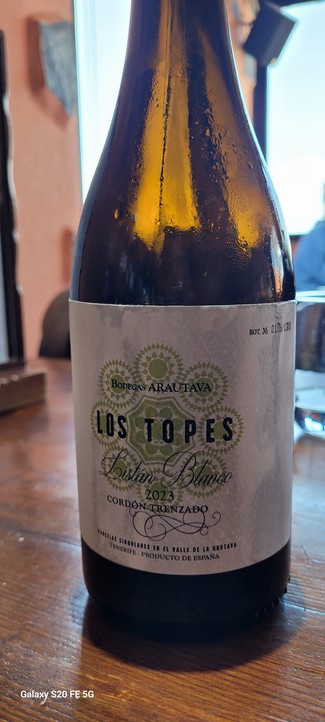 Los Topes Listan blanco 2023 DO Valle de la Orotava