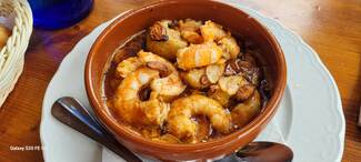 Langostinos al ajillo