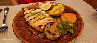 Calamar fresco a la brasa