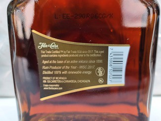 Contraetiqueta de la botella