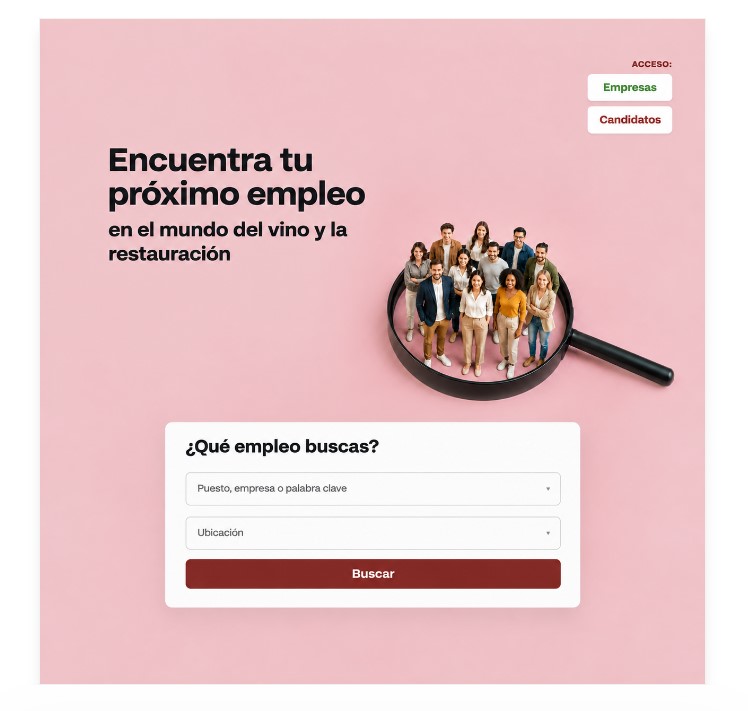 Verema-Empleo: la nueva plataforma de empleo para el mundo del vino y la restauración