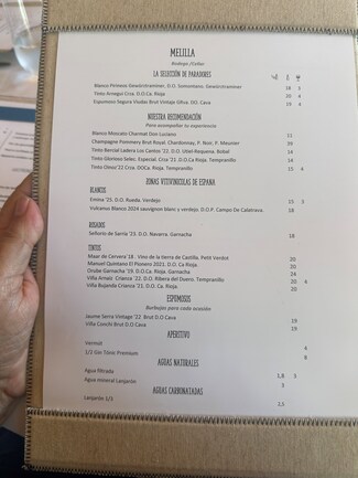 carta vinos