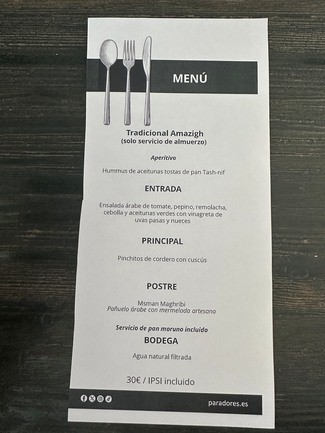 menú