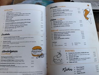 carta bebidas