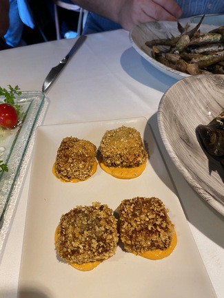 Magníficas croquetas de pulpo.