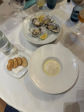 aperitivo y ostras